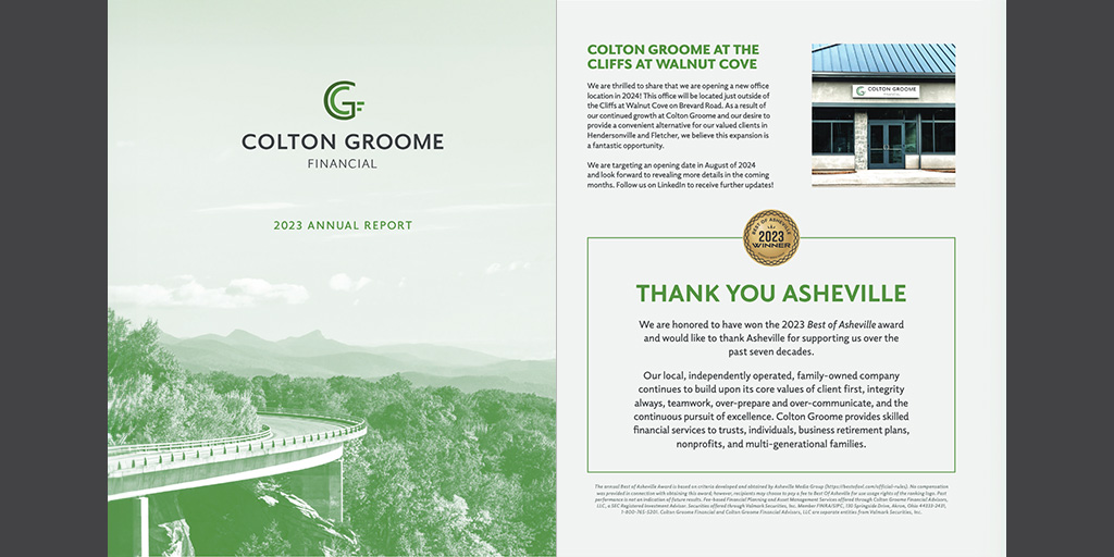Colton Groome’s 2023 Annual Report